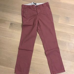 All saints men’s chinos raspberry color. Size 32